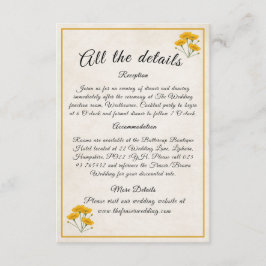 Viktorianisch Wiesengelb - Gehäusekarte Begleitkarte