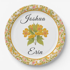 Viktorianisch Wiesengelb - Papierplatte Pappteller