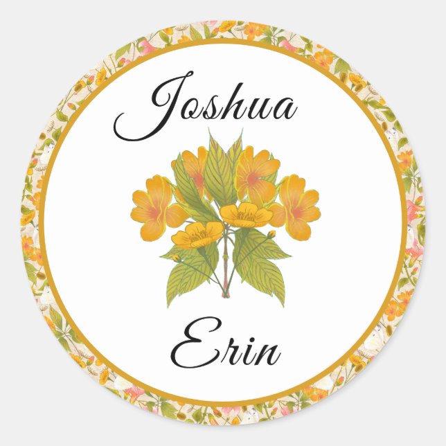 Viktorianisch-Wiesengelber Aufkleber (Vorderseite)