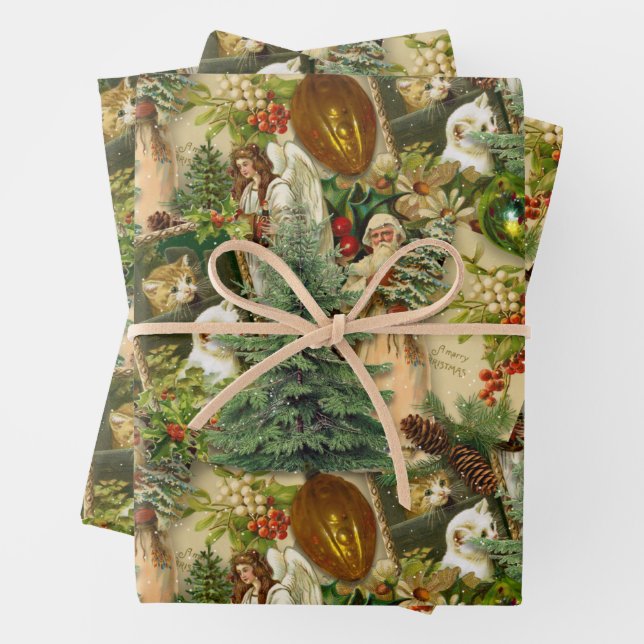 Viktorianisch Yuletide Splendor Geschenkpapier Set (Beispiel)