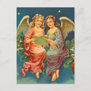 Viktorianische Angel Weihnachtskarten Feiertagspostkarte