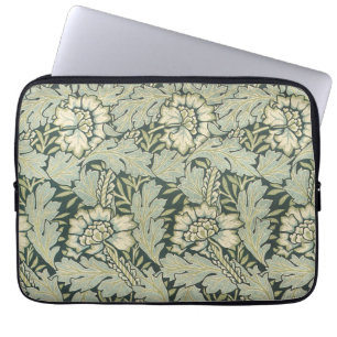 Viktorianische antike Blume William Morris Garden Laptopschutzhülle