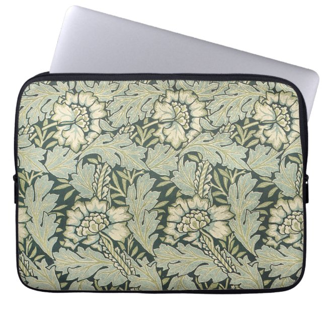 Viktorianische antike Blume William Morris Garden Laptopschutzhülle (Vorderseite)