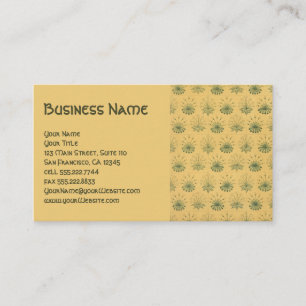 Viktorianische antike William Morris Blume Florenz Visitenkarte