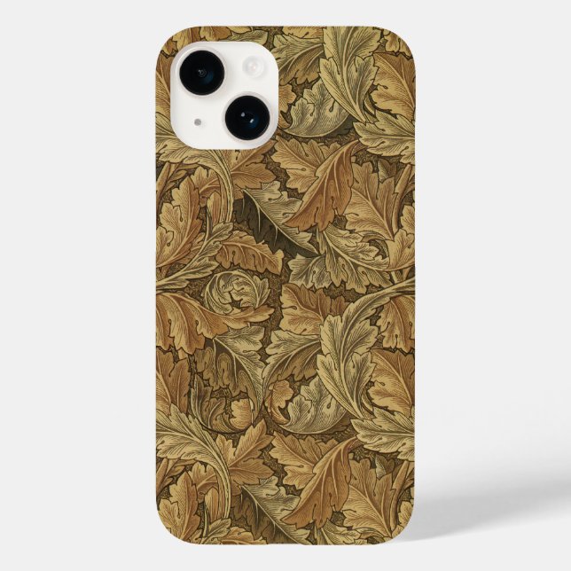 Viktorianische antike William Morris Leaf-Blätter Case-Mate iPhone Hülle (Rückseite)