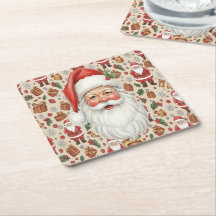 Viktorianische Aquarell-Weihnachtsmann-Weihnachtsk