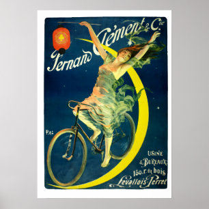 Viktorianische Ära 1894 Art Nouveau französische F Poster