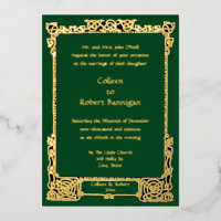 Viktorianische Ära 1894 Celtic Knots Border Weddin