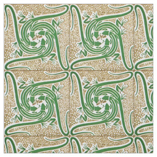 Viktorianische Ära Art Nouveau Four Lizards Patter Stoff