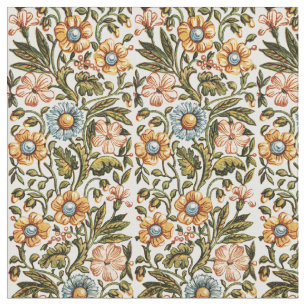 Viktorianische Ära-Blume-Muster drucken Stoff