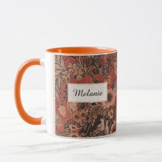 Viktorianische Ära Vintag Botanisch Personalisiert Tasse