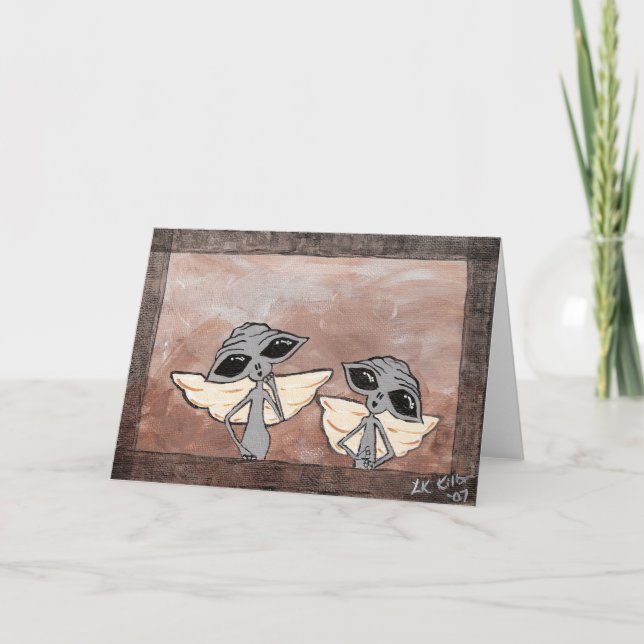 Viktorianische Außerirdischen Grußkarten Karte (Vorderseite)