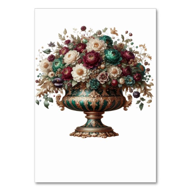 Viktorianische Bavaria Blumenvase Tischnummer (Vorderseite)