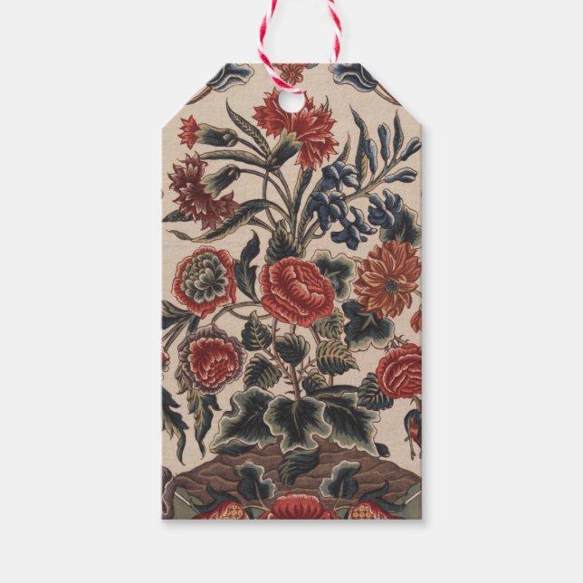 Viktorianische Blume Geschenkanhänger (Vorderseite)