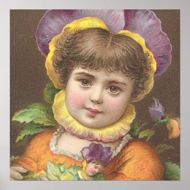 Viktorianische Blume Kind 2 Poster (Vorne)