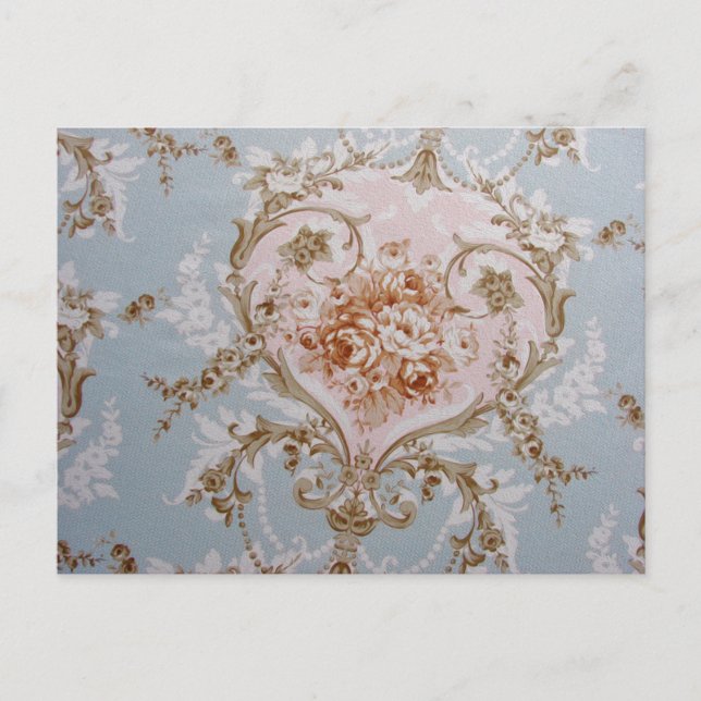 Viktorianische Blume - Postkarte / UAWG Dusche (Vorderseite)