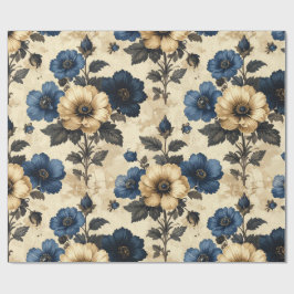 Viktorianische Blumen Geschenktasche Geschenkpapier
