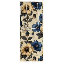 Viktorianische Blumen Geschenktasche Geschenktüte Für Weinflaschen