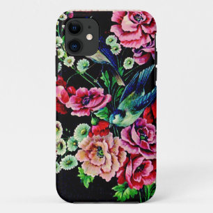 Viktorianische Blumen und Vögel Case-Mate iPhone Hülle