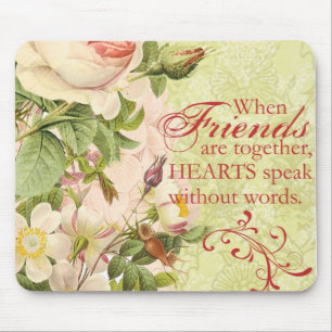 Viktorianische Blumenfreundschaft Mousepad