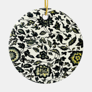Viktorianische Blumenziermuster Keramik Ornament