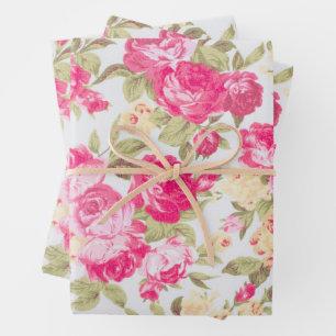 Viktorianische blutende Rose Geschenkpapier Set