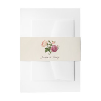 Viktorianische botanische personalisierte einladungsbanderole