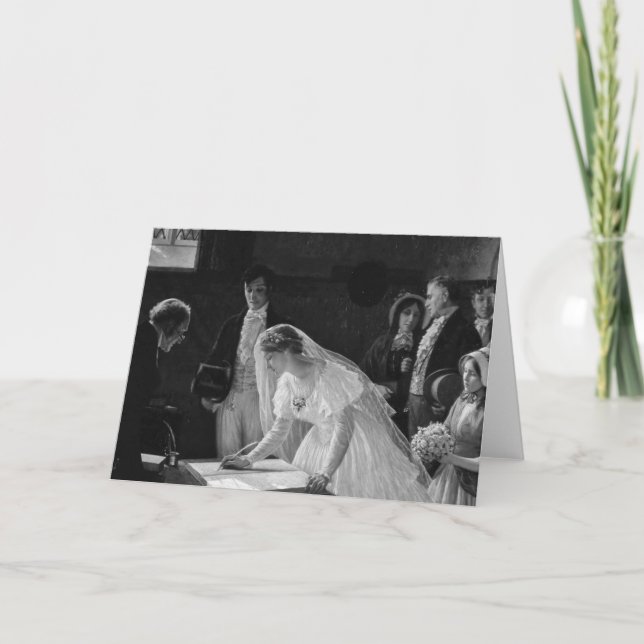 Viktorianische Braut Karte (Vorderseite)