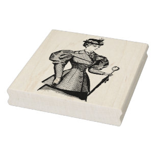 Viktorianische Briefmarke aus Vintagem Kautschuk Gummistempel