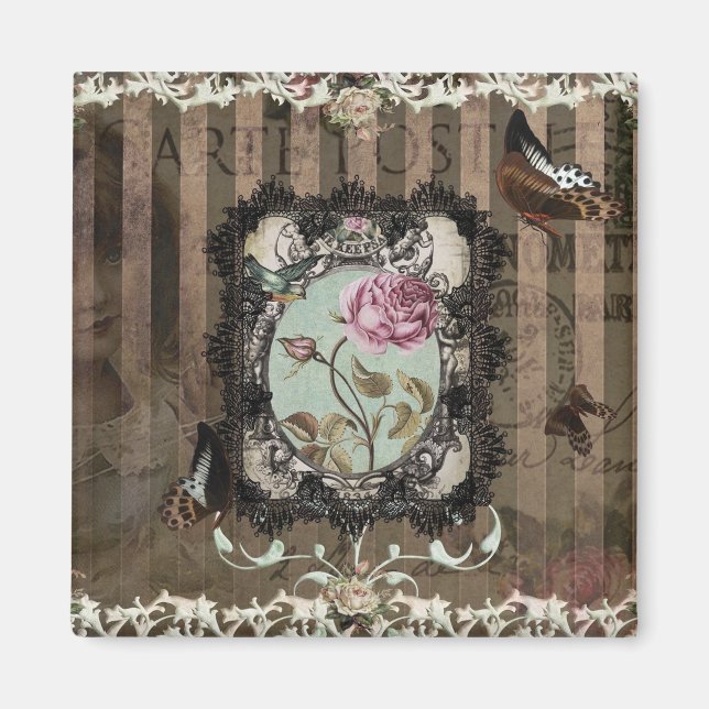 Viktorianische Buchstaben Magnet (Vorne)