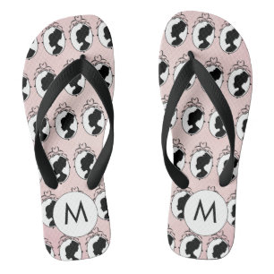 Viktorianische Cameo Style Pink Flip Flops