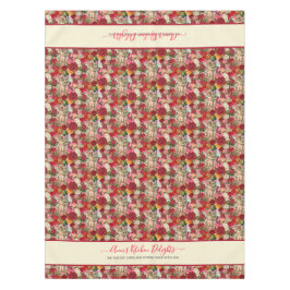 Viktorianische Chintzy Cherubs und Rose Vintager S Tischdecke