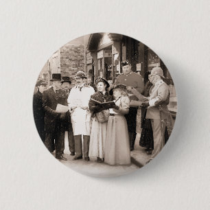 VIKTORIANISCHE CHRISTMAS CAROL SINGERS BUTTON