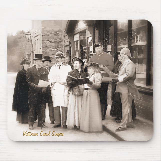 VIKTORIANISCHE CHRISTMAS CAROL SINGERS MOUSEPAD (Vorne)