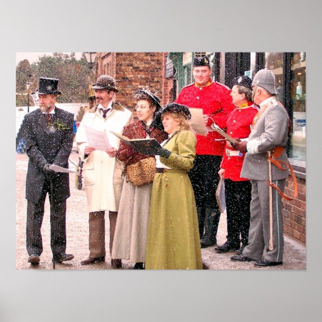 VIKTORIANISCHE CHRISTMAS CAROL SINGERS POSTER (Vorne)