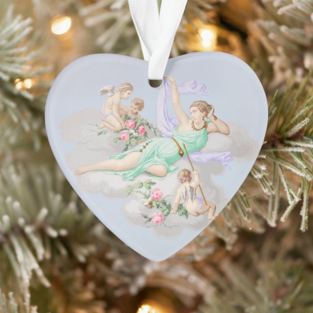 Viktorianische Coquette Pastel Angel Wolken Ornament (Baum)