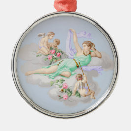 Viktorianische Coquette Pastel Angel Wolken Ornament Aus Metall