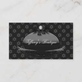 Viktorianische Daisy Damask Fashion Business Cards Visitenkarte