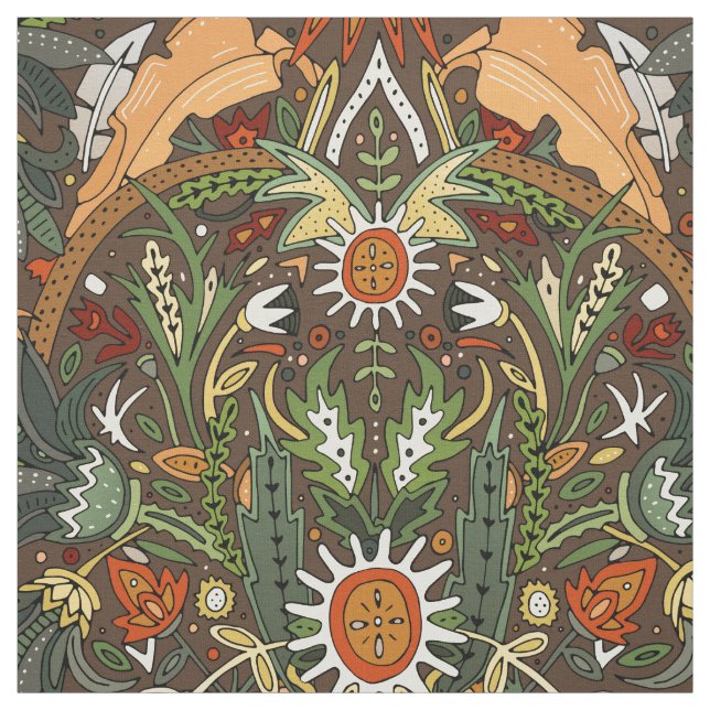 Viktorianische Damasterde Stoff (Muster)