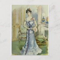 Viktorianische Dame – Alte französische Mode – Bla