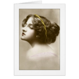 viktorianische Dame-Cameo-Pose