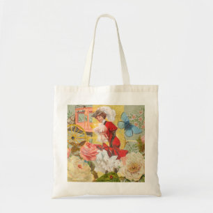 Viktorianische Dame Frau Elegant Reich Rote Illust Tragetasche