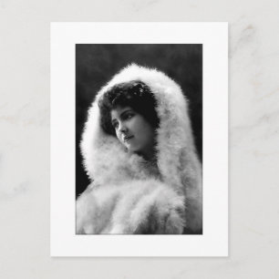 Viktorianische Dame im Cameo-Stil Pose Postkarte