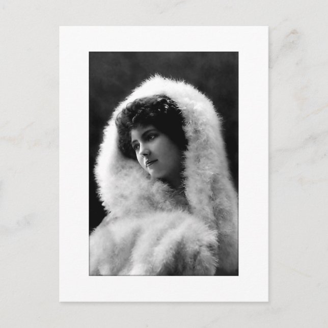 Viktorianische Dame im Cameo-Stil Pose Postkarte (Vorderseite)