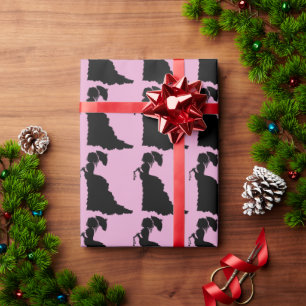 VIKTORIANISCHE DAME PINK ANTIK GESCHENKPAPIER