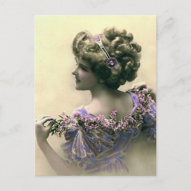 Viktorianische Dame Postkarte (Vorderseite)