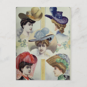 Viktorianische Dame – Vintage französische Mode – Postkarte