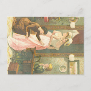 Viktorianische Damen Postkarte