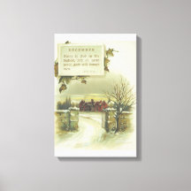 Viktorianische Dezember-Winterszene und Weihnachts
