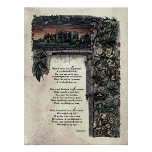 Viktorianische Dichtkunst Hardy "Lyonnesse" Glänze Poster